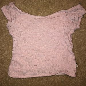 Off the shoulder lace top